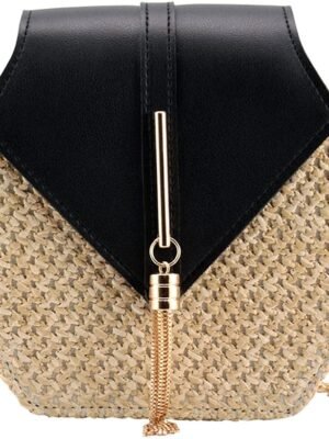 Women's Crossbody Bag Cute Straw Shoulder Bag