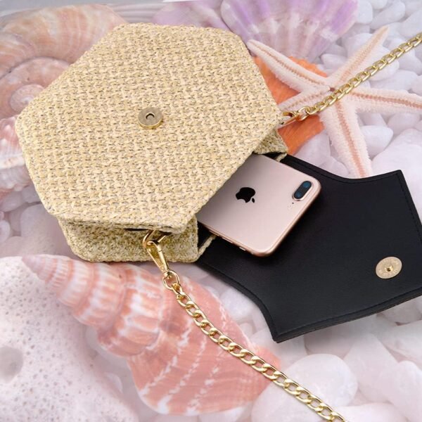 Women's Crossbody Bag Cute Straw Shoulder Bag