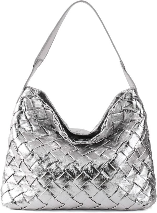 Woven Bag for Women,  Leather Tote Bag, Retro Handbag Purse, Handmade Large Summer Beach Shoulder Bags
