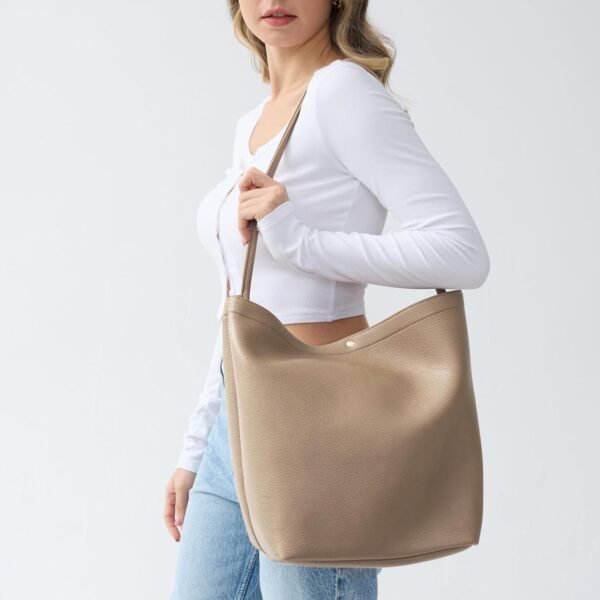 Bags for Women  Leather Bucket Bags Minimalist Shoulder Handbag