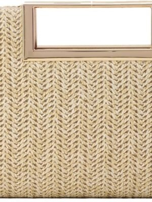 Straw Clutch Top Handbags Raffia Bag Purse Woven Tote CrossBag for Women Beach Summer Travel 2024